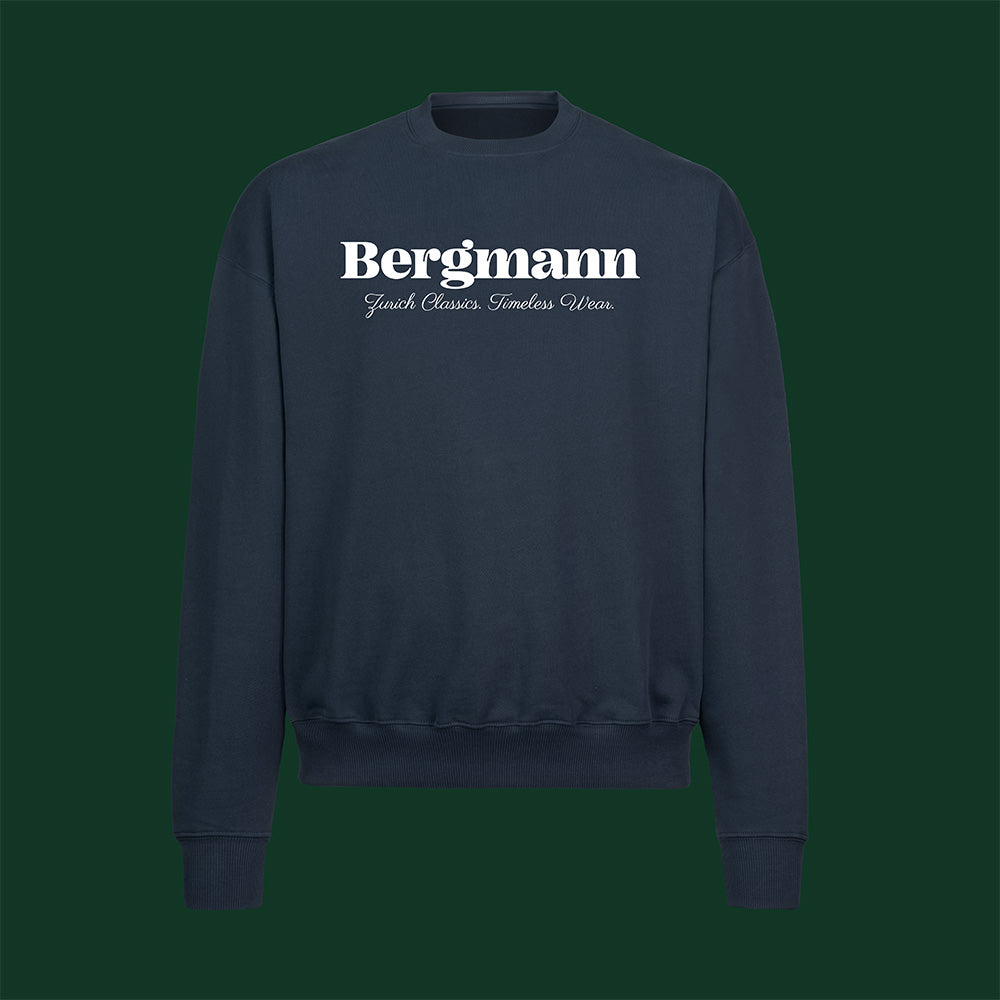 Classic Sweater (Navy Blue, bestickt)
