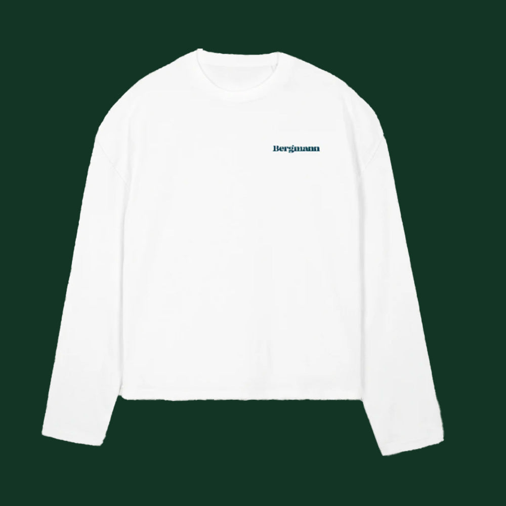 Mountain View Longsleeve (White, bedruckt)